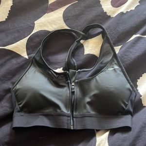 Brooks running zip up sports bra - M